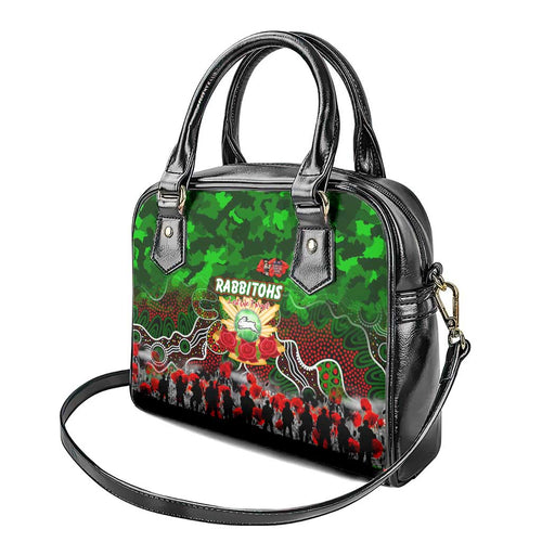 Rabbitohs ANZAC Day Shoulder Handbag Australian Army - Lest We Forget