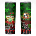 Personalized Rabbitohs ANZAC Day Skinny Tumbler Australian Army - Lest We Forget