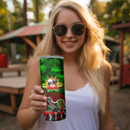 Personalized Rabbitohs ANZAC Day Skinny Tumbler Australian Army - Lest We Forget