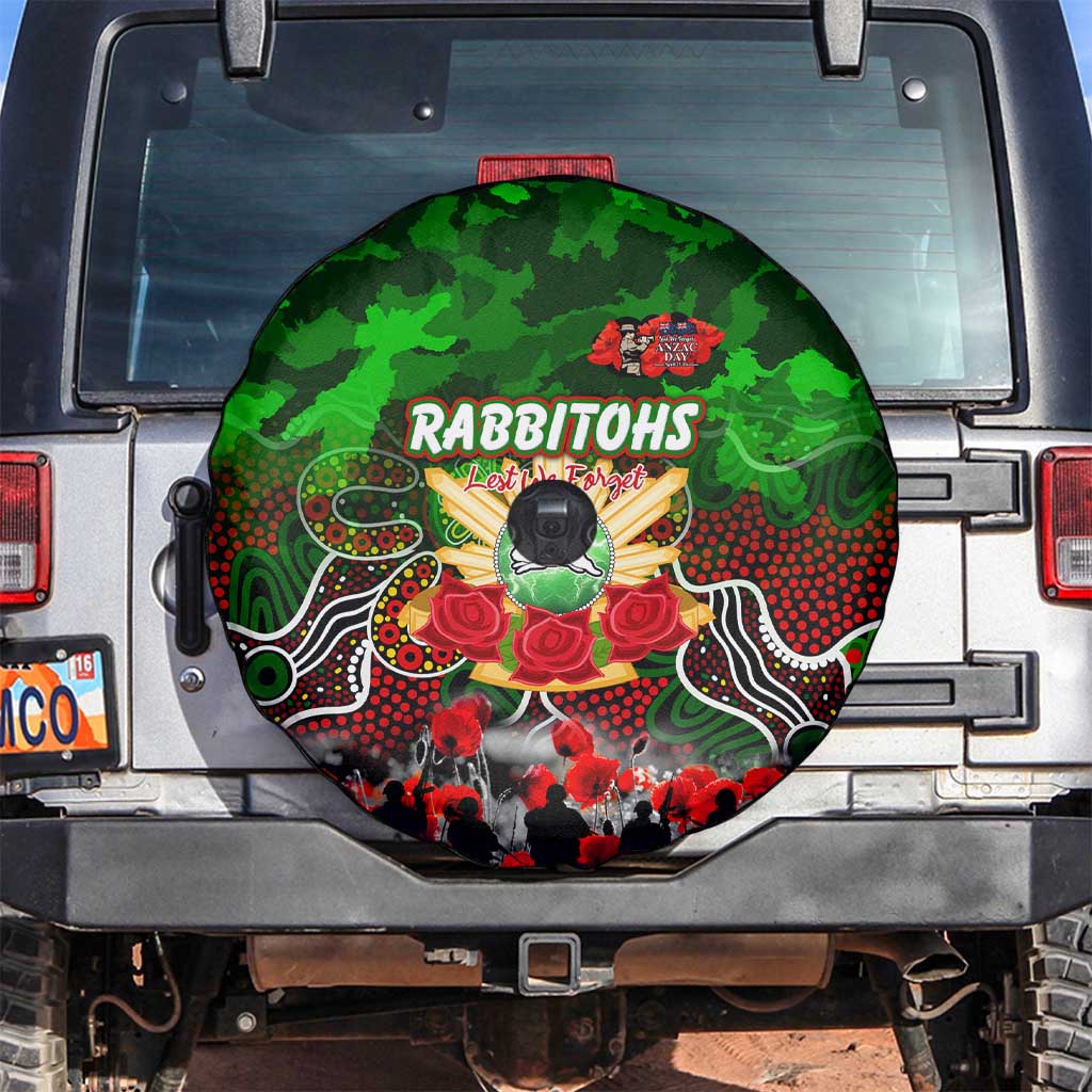 Rabbitohs ANZAC Day Spare Tire Cover Australian Army - Lest We Forget