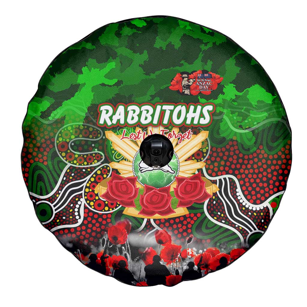 Rabbitohs ANZAC Day Spare Tire Cover Australian Army - Lest We Forget