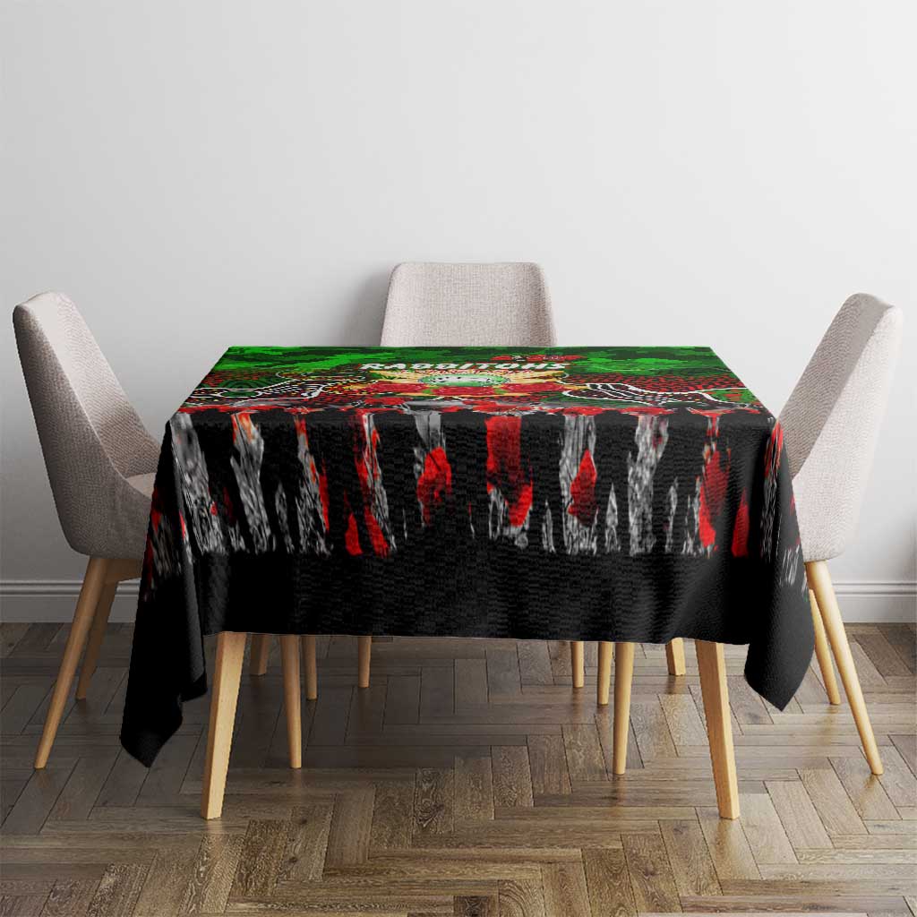 Rabbitohs ANZAC Day Tablecloth Australian Army - Lest We Forget