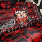 Dragons ANZAC Day Back Car Seat Cover Australian Army - Lest We Forget