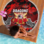 Dragons ANZAC Day Beach Blanket Australian Army - Lest We Forget