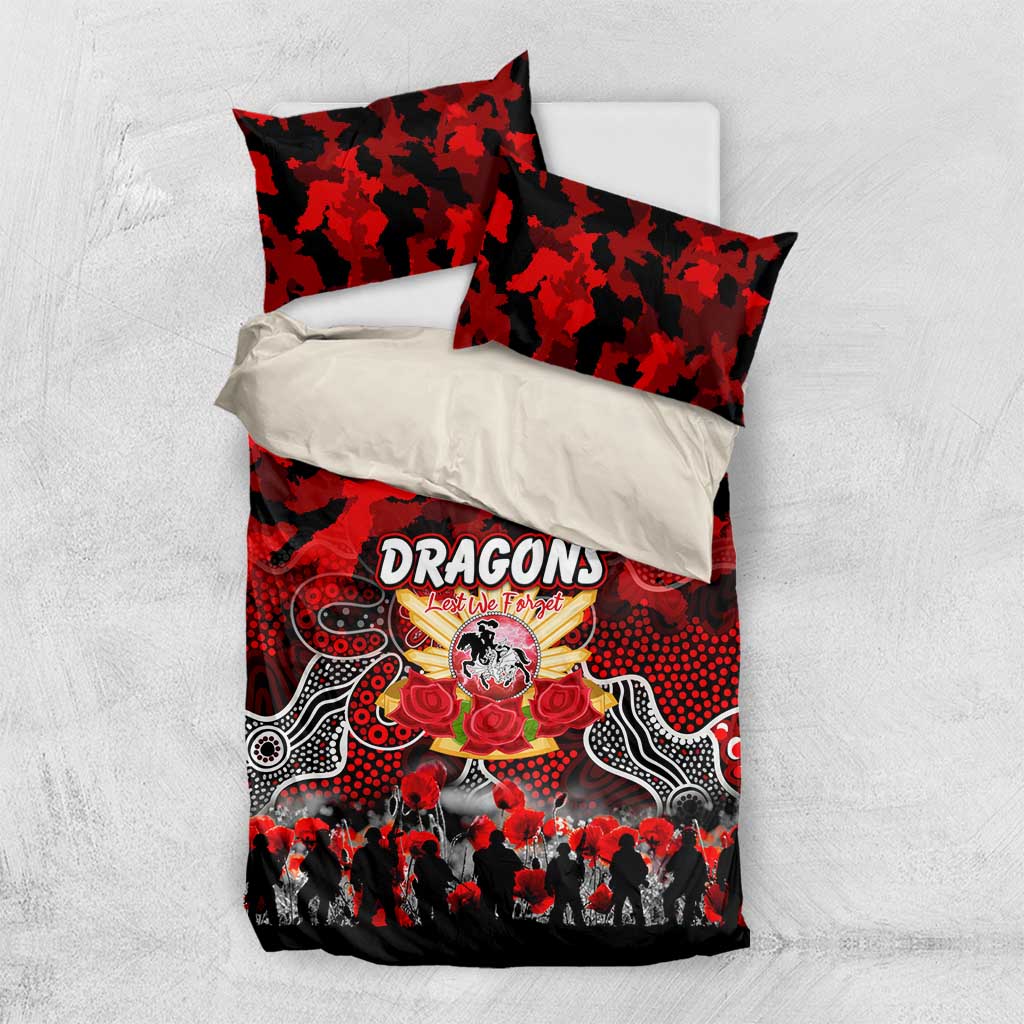 Dragons ANZAC Day Bedding Set Australian Army - Lest We Forget