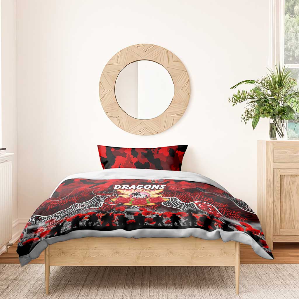 Dragons ANZAC Day Bedding Set Australian Army - Lest We Forget