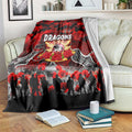 Dragons ANZAC Day Blanket Australian Army - Lest We Forget