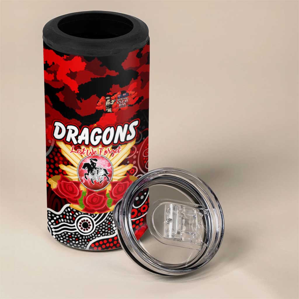 Personalized Dragons ANZAC Day 4 in 1 Can Cooler Tumbler Australian Army - Lest We Forget
