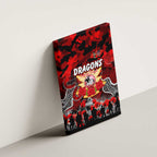 Dragons ANZAC Day Canvas Wall Art Australian Army - Lest We Forget