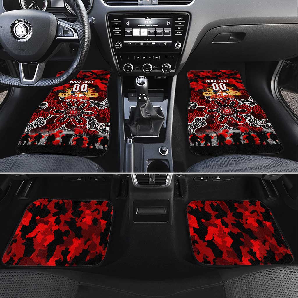 Dragons ANZAC Day Car Mats Australian Army - Lest We Forget