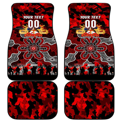 Dragons ANZAC Day Car Mats Australian Army - Lest We Forget