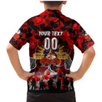 Personalized Dragons ANZAC Day Family Matching Mermaid Dress and Hawaiian Shirt Australian Army - Lest We Forget