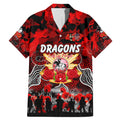 Personalized Dragons ANZAC Day Family Matching Mermaid Dress and Hawaiian Shirt Australian Army - Lest We Forget