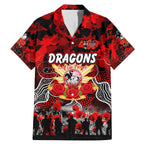 Personalized Dragons ANZAC Day Family Matching Mermaid Dress and Hawaiian Shirt Australian Army - Lest We Forget