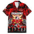 Personalized Dragons ANZAC Day Family Matching Off Shoulder Maxi Dress and Hawaiian Shirt Australian Army - Lest We Forget