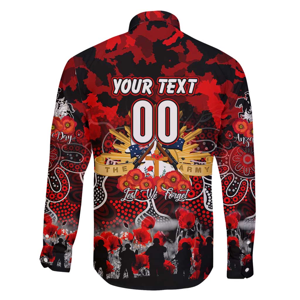Personalized Dragons ANZAC Day Family Matching Off Shoulder Maxi Dress and Hawaiian Shirt Australian Army - Lest We Forget
