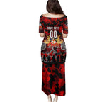 Personalized Dragons ANZAC Day Family Matching Puletasi and Hawaiian Shirt Australian Army - Lest We Forget
