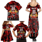 Personalized Dragons ANZAC Day Family Matching Summer Maxi Dress and Hawaiian Shirt Australian Army - Lest We Forget