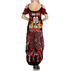 Personalized Dragons ANZAC Day Family Matching Summer Maxi Dress and Hawaiian Shirt Australian Army - Lest We Forget