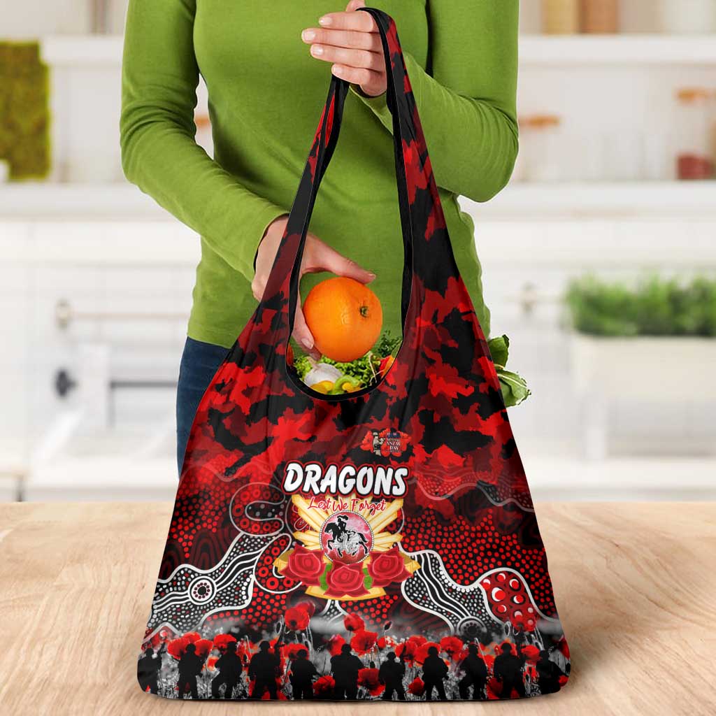 Dragons ANZAC Day Grocery Bag Australian Army - Lest We Forget