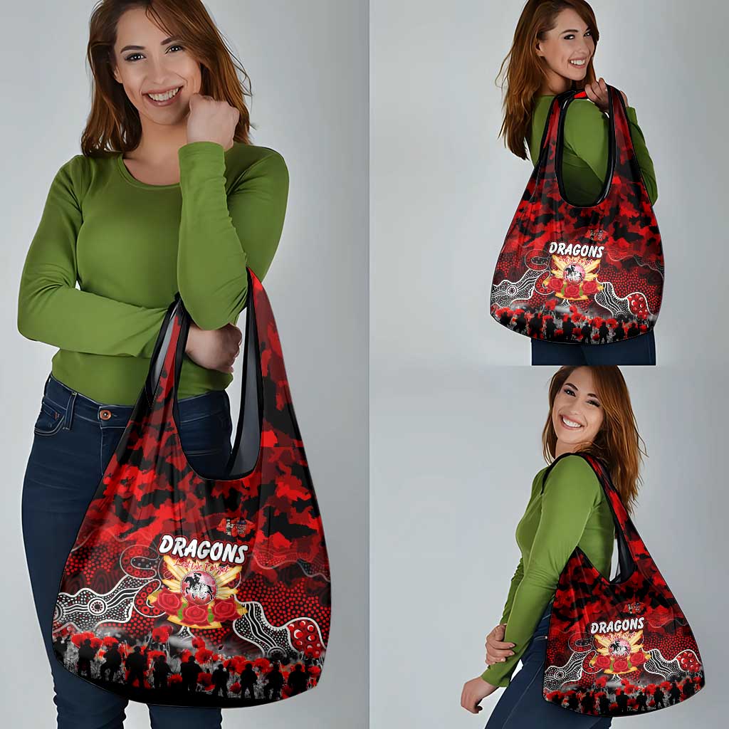 Dragons ANZAC Day Grocery Bag Australian Army - Lest We Forget