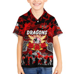 Personalized Dragons ANZAC Day Kid Hawaiian Shirt Australian Army - Lest We Forget