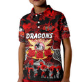 Personalized Dragons ANZAC Day Kid Polo Shirt Australian Army - Lest We Forget