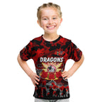 Personalized Dragons ANZAC Day Kid T Shirt Australian Army - Lest We Forget