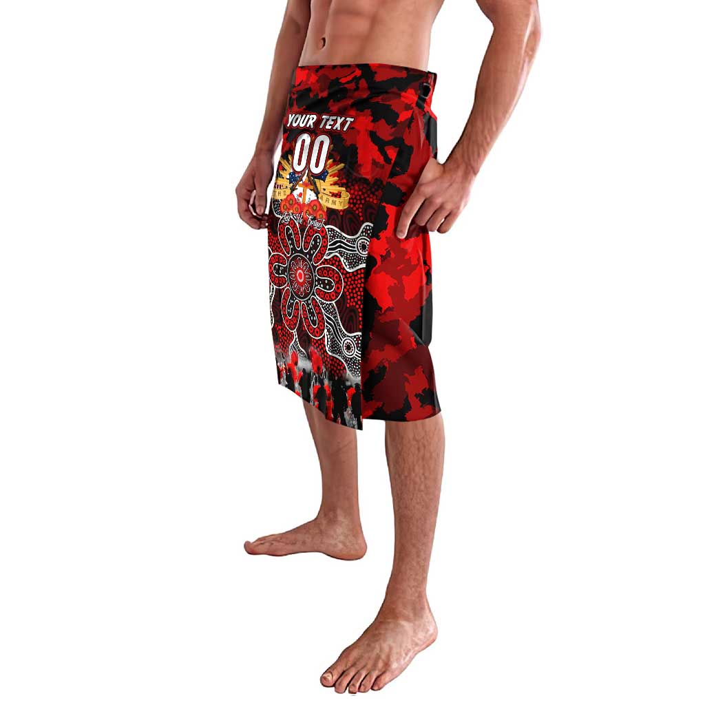Personalized Dragons ANZAC Day Lavalava Australian Army - Lest We Forget