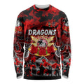 Personalized Dragons ANZAC Day Long Sleeve Shirt Australian Army - Lest We Forget