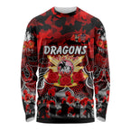 Personalized Dragons ANZAC Day Long Sleeve Shirt Australian Army - Lest We Forget
