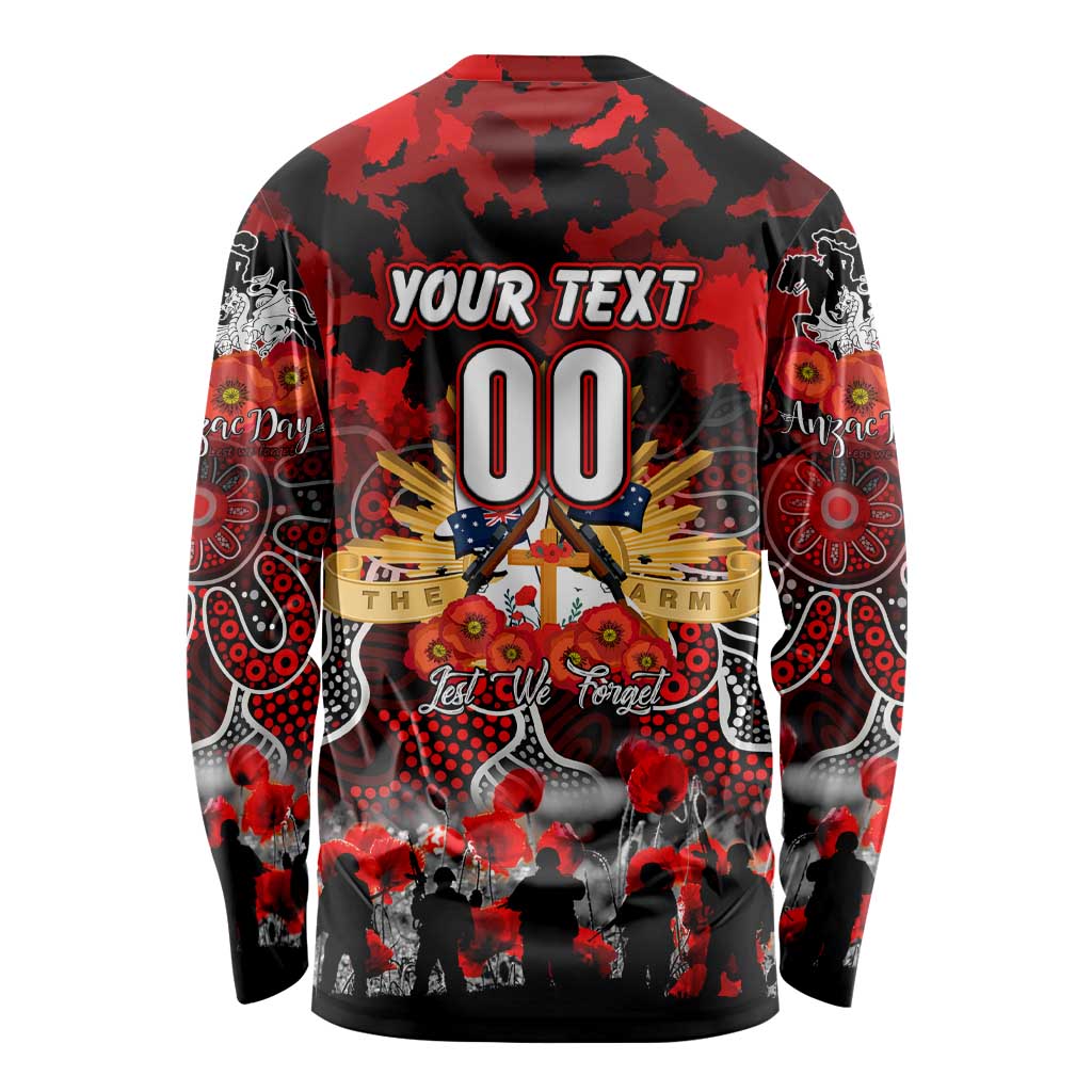 Personalized Dragons ANZAC Day Long Sleeve Shirt Australian Army - Lest We Forget