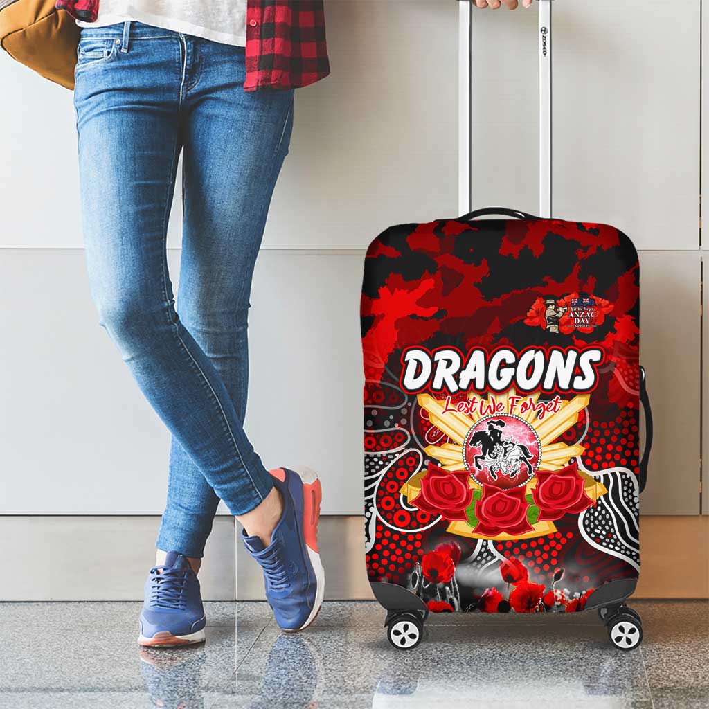 Dragons ANZAC Day Luggage Cover Australian Army - Lest We Forget