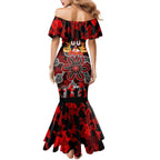 Personalized Dragons ANZAC Day Mermaid Dress Australian Army - Lest We Forget