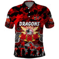 Personalized Dragons ANZAC Day Polo Shirt Australian Army - Lest We Forget