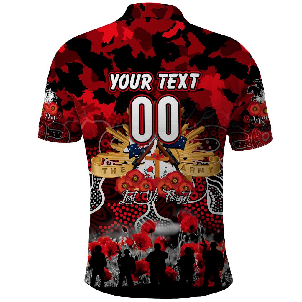 Personalized Dragons ANZAC Day Polo Shirt Australian Army - Lest We Forget