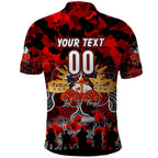 Personalized Dragons ANZAC Day Polo Shirt Australian Army - Lest We Forget