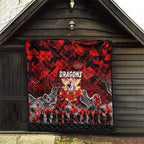 Dragons ANZAC Day Quilt Australian Army - Lest We Forget