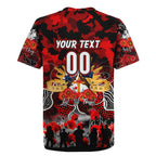 Personalized Dragons ANZAC Day Rugby Jersey Australian Army - Lest We Forget
