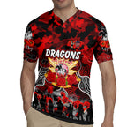 Personalized Dragons ANZAC Day Rugby Jersey Australian Army - Lest We Forget