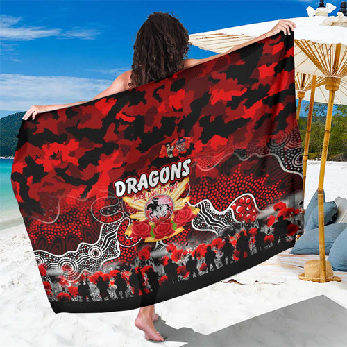 Dragons ANZAC Day Sarong Australian Army - Lest We Forget