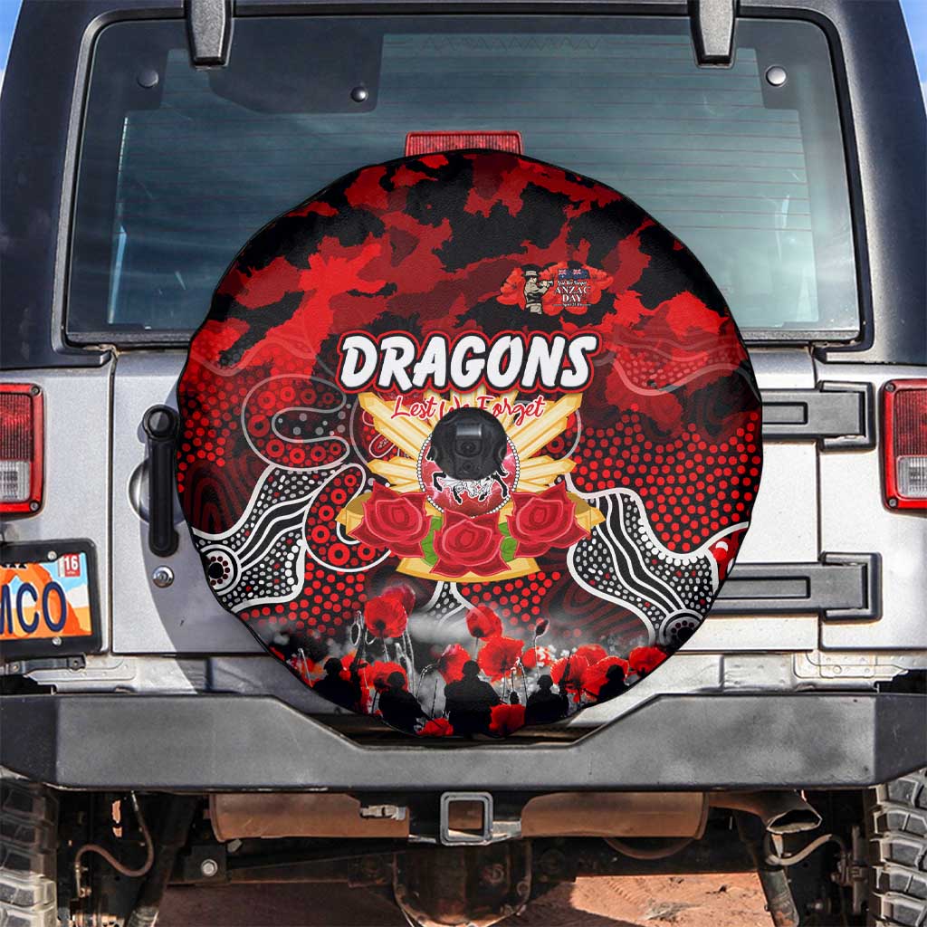Dragons ANZAC Day Spare Tire Cover Australian Army - Lest We Forget