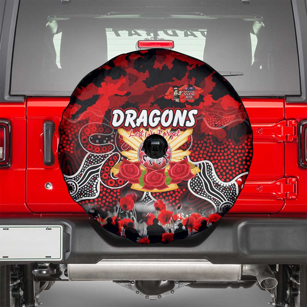 Dragons ANZAC Day Spare Tire Cover Australian Army - Lest We Forget