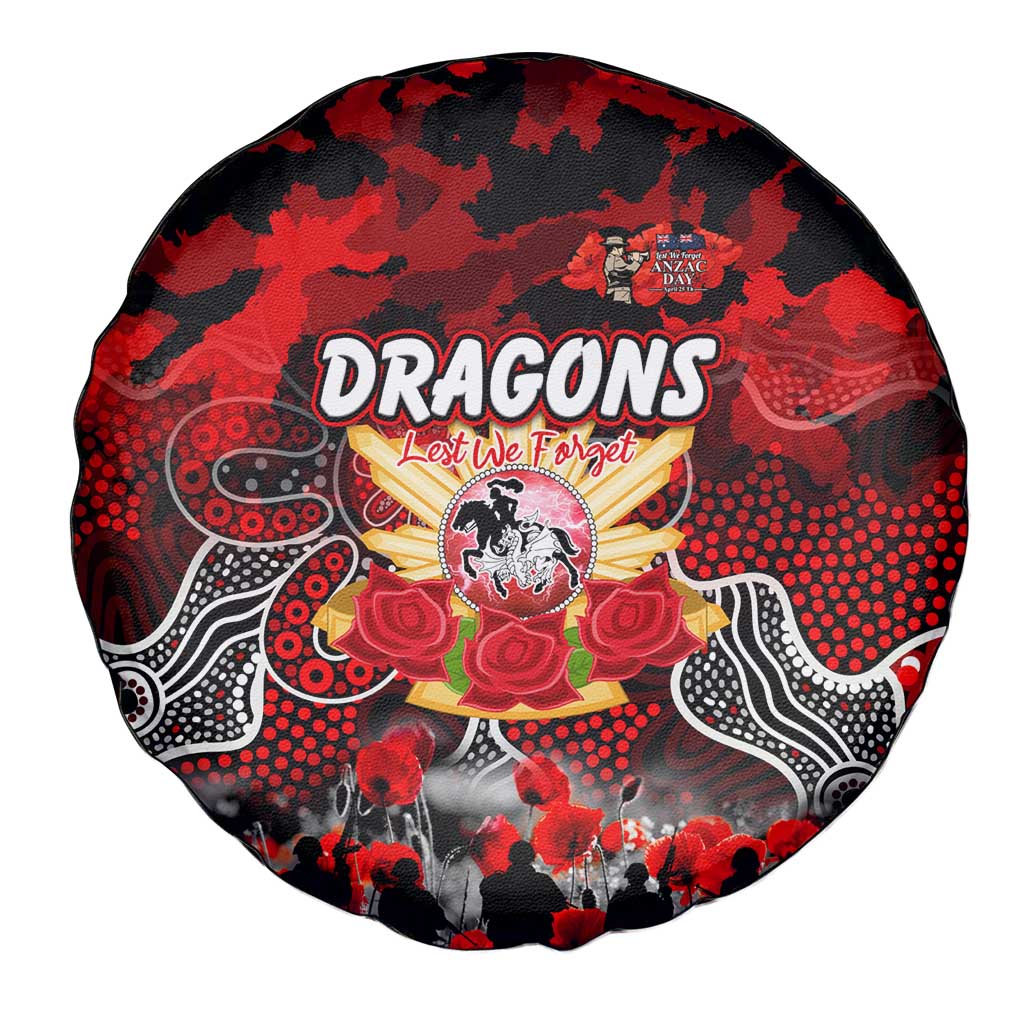 Dragons ANZAC Day Spare Tire Cover Australian Army - Lest We Forget