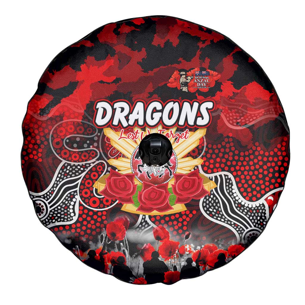 Dragons ANZAC Day Spare Tire Cover Australian Army - Lest We Forget