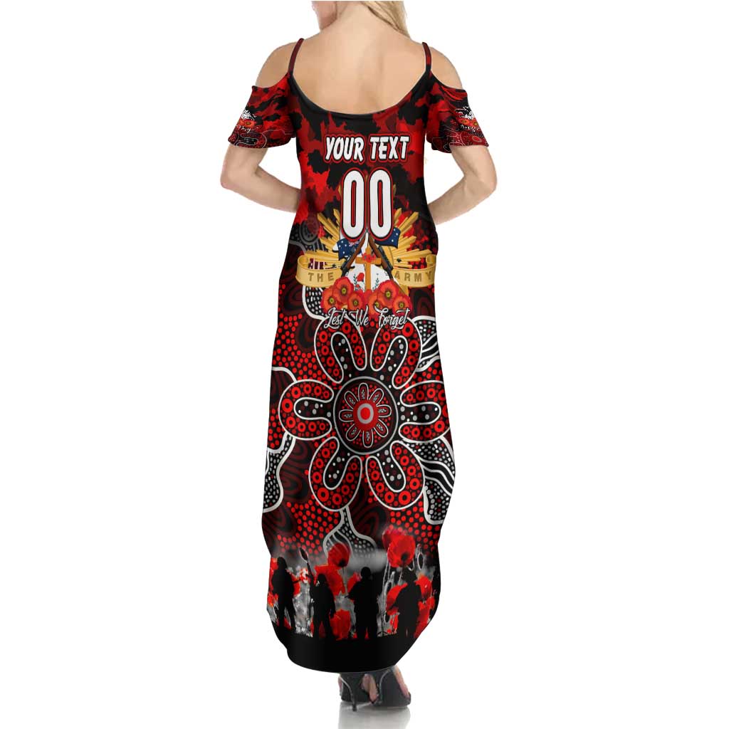 Personalized Dragons ANZAC Day Summer Maxi Dress Australian Army - Lest We Forget