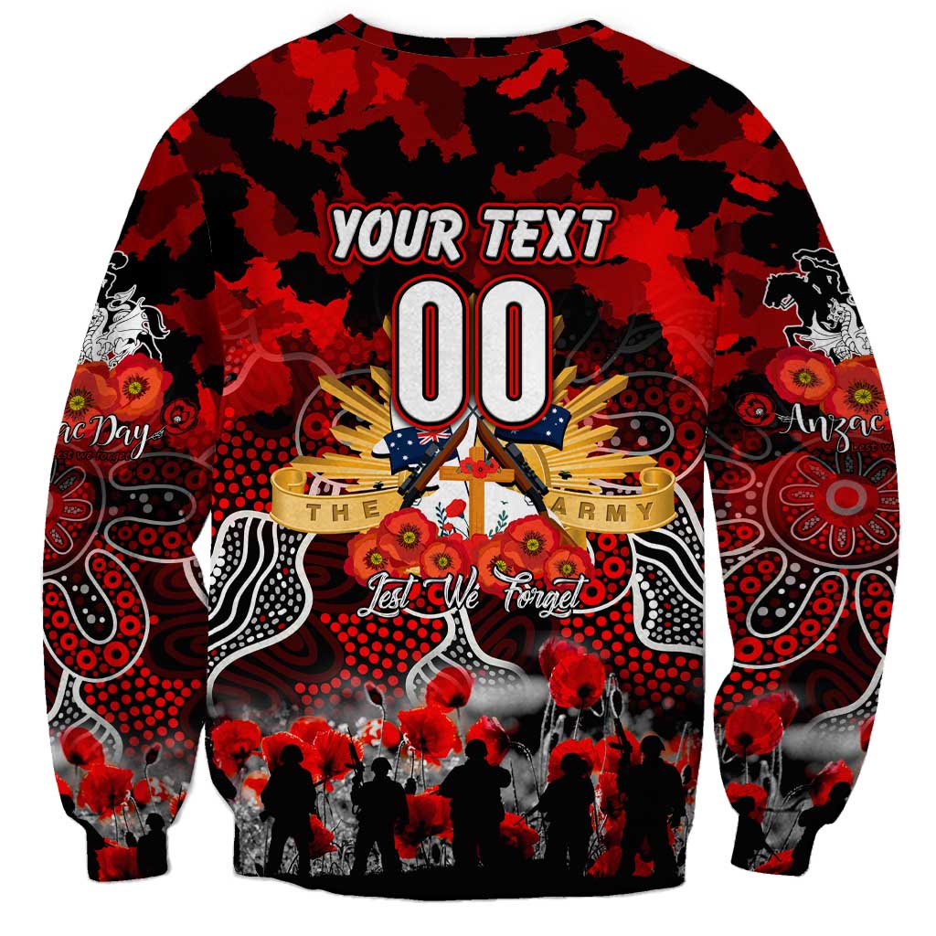 Personalized Dragons ANZAC Day Sweatshirt Australian Army - Lest We Forget