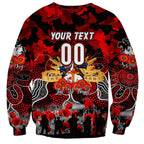Personalized Dragons ANZAC Day Sweatshirt Australian Army - Lest We Forget