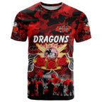 Personalized Dragons ANZAC Day T Shirt Australian Army - Lest We Forget