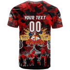 Personalized Dragons ANZAC Day T Shirt Australian Army - Lest We Forget
